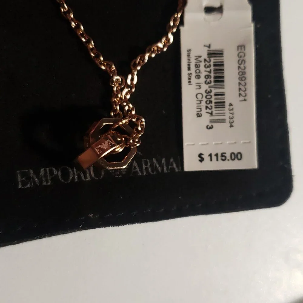 Emporio Armani Rose Gold-Tone Chain Bracelet - Picture 5 of 14